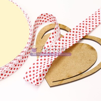 Fita viés estampada Pintinhas (18mm)