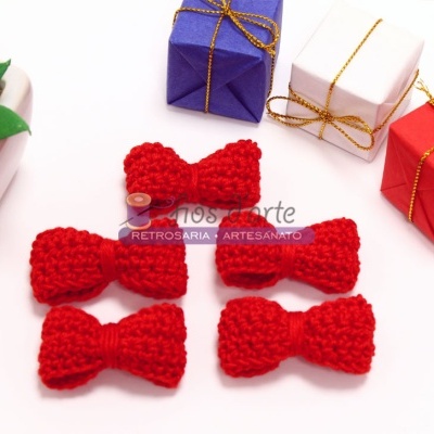 Laço em crochet I (+/- 4,5cms)