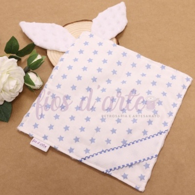 Doudou/ Naninha Orelhinhas para bordar ponto cruz #09 (Fios d'arte)