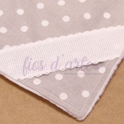 Doudou/ Naninha Orelhinhas para bordar ponto cruz #06 (Fios d'arte)