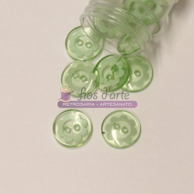 Botão redondo Flor (14mm)