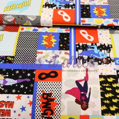 Tecido Super Heróis (Blank Quilting)