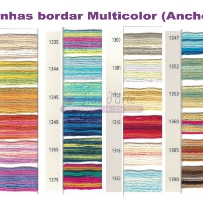 Linha para bordar Multicolor (Anchor)