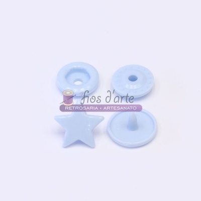 Mola de pressão plástica estrela - 5 unidades