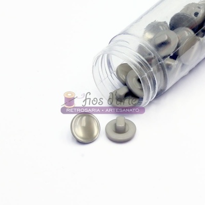 Botão redondo com pé e com brilho (12mm)