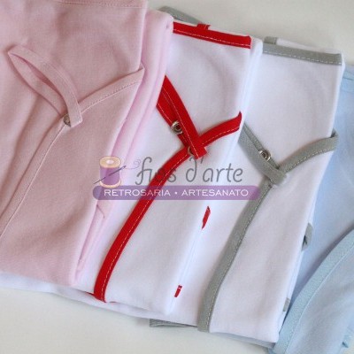 Fralda tapa ovo lisa para pintar (com mola)