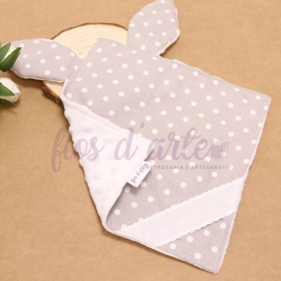 Doudou/ Naninha Orelhinhas para bordar ponto cruz #06 (Fios d'arte)