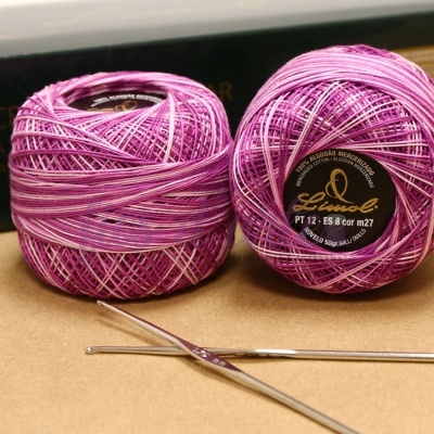 Linha Crochet nº 12 (Limol) - cores matizadas/ multicolor