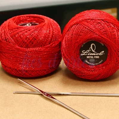 Linha Crochet (Limol) - metalizada fina
