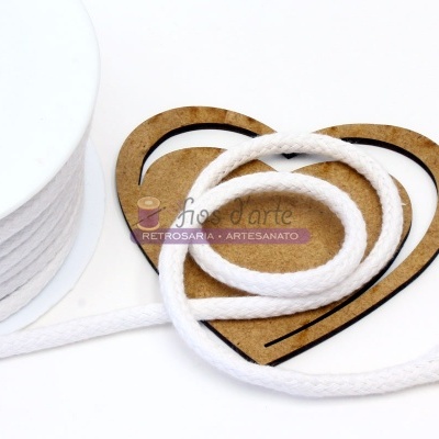 Cordão algodão entrançado (6mm)
