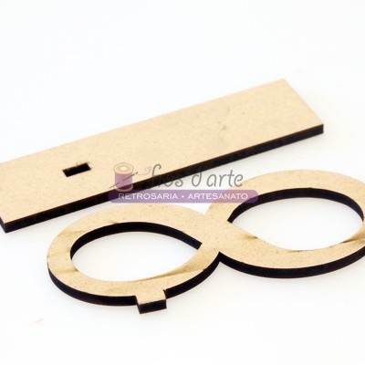 Infinito com base em MDF (13x5,5x0,45cms)