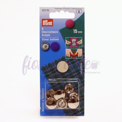 Botão metálico para forrar (Prym) - 15mm