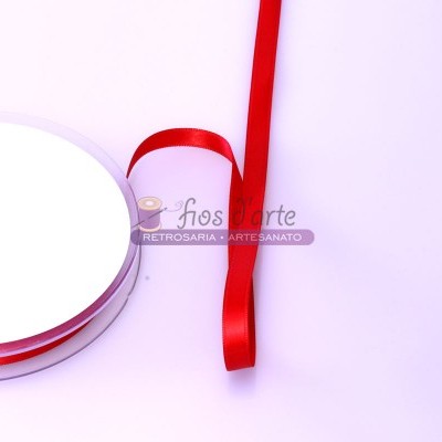 Fita cetim lisa dupla face (8mm)