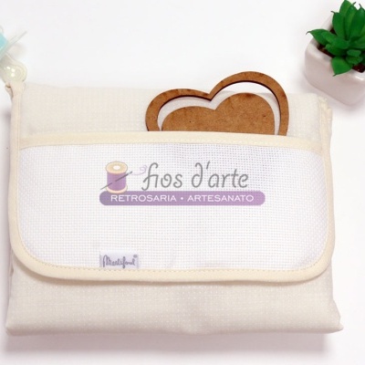 Muda-Fraldas Pintinhas/ Estrelinhas para bordar ponto cruz