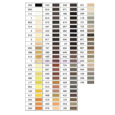 Linha costura Cosetudo 100mt (Gütermann) - preto, cinzentos, amarelos e castanhos