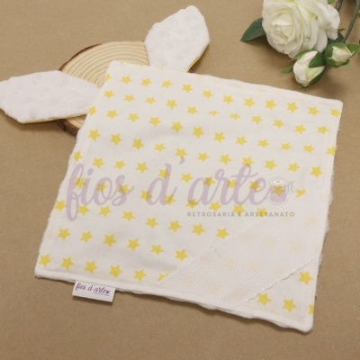 Doudou/ Naninha Orelhinhas para bordar ponto cruz #13 (Fios d'arte)