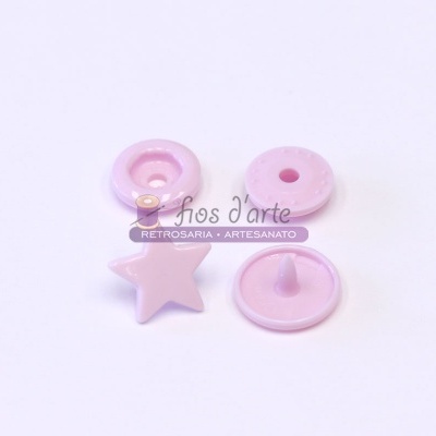 Mola de pressão plástica estrela - 5 unidades