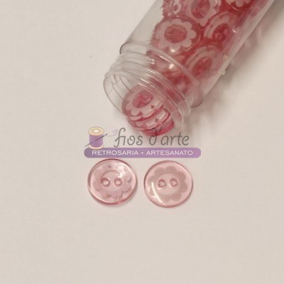 Botão redondo Flor (14mm)