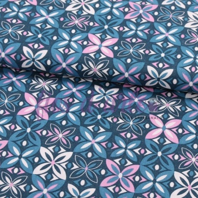 Tecido Floral simétrico