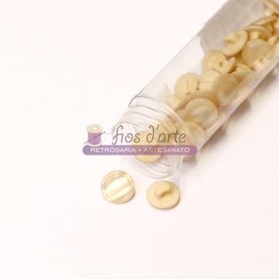 Botão redondo com pé e com brilho (12mm)