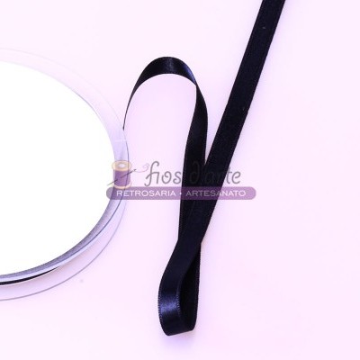 Fita cetim lisa dupla face (8mm)