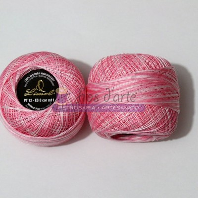 Linha Crochet nº 12 (Limol) - cores matizadas/ multicolor