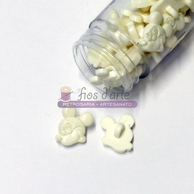 Botão Ratinho com pé (15x12mm)