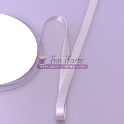 Fita cetim lisa dupla face (8mm)