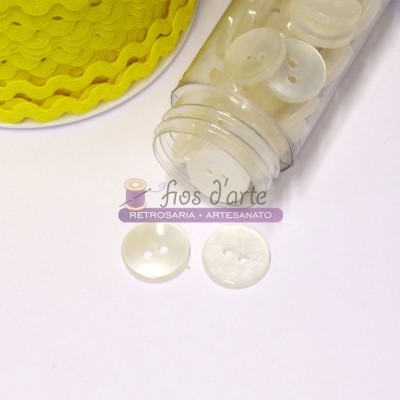 Botão redondo 2 furos (14mm)