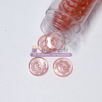 Botão redondo Flor (14mm)