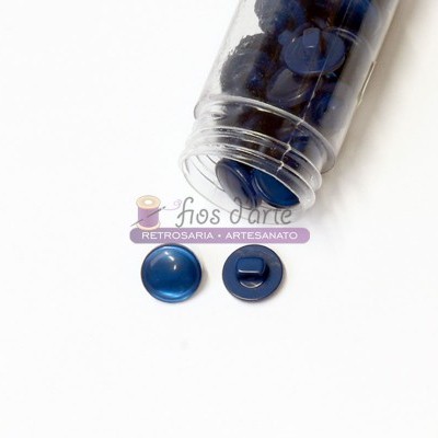 Botão redondo com pé e com brilho (12mm)