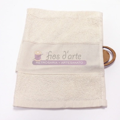 Pano Cozinha em turco para bordar ponto cruz (50x50cms)