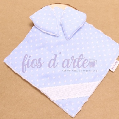 Doudou/ Naninha Orelhinhas para bordar ponto cruz #05 (Fios d'arte)