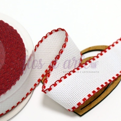 Fita em quadrilé para bordar ponto cruz (30mm)