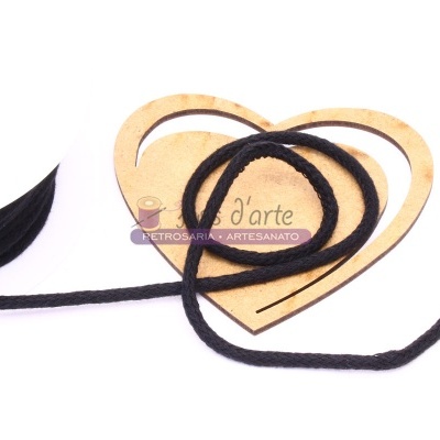 Cordão algodão entrançado (4mm)