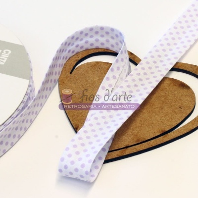 Fita viés estampada Pintinhas (18mm)