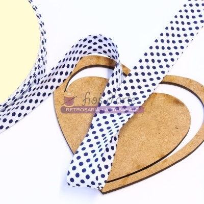 Fita viés estampada Pintinhas (18mm)
