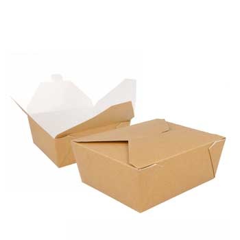 Caixa Cartolina Kraft 15,3x12,1 x6,4cm 1350ml Pack 50un