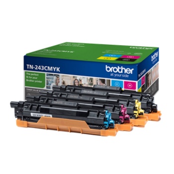 Pack Toners Brother TN-243CMYK 4 Cores 1000 Pág.