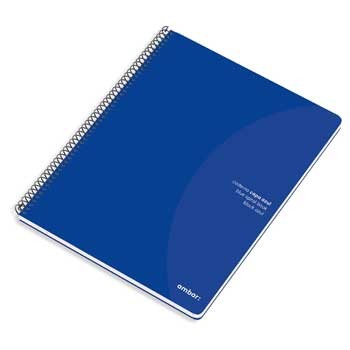 Caderno Espiral Ambar C/ Azul A4 Pautado 70gr 80Fls