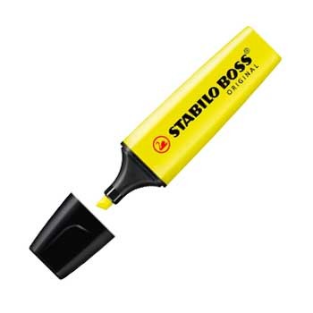 Marcador Fluorescente Stabilo Boss Amarelo 70/ 24