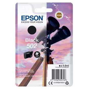 Tinteiro Epson 502 Preto C13T02V14010 4,6ml