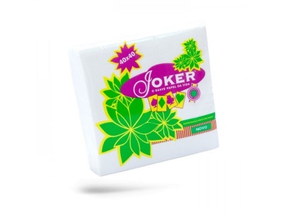 Guardanapo mesa Branco 40x40 folha dupla caixa 1200 unidades