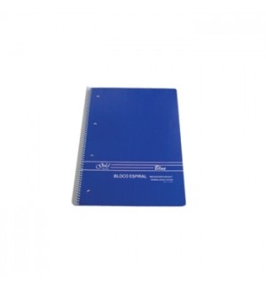 Caderno Espiral A4 Liso 70gr 80 Folhas Azul - 1un