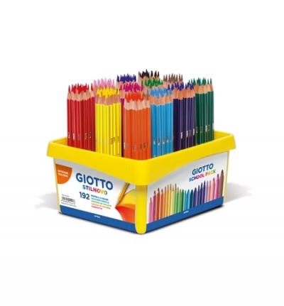 Lápis Cor 18cm Giotto Colors 3.0 Cx Schoolpack 192un