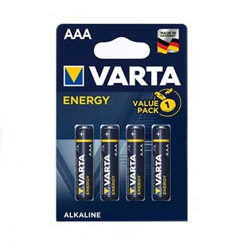 Pilhas Alcalinas Varta Energy LR03 AAA 1.5V 1100mAh 4un (4003)