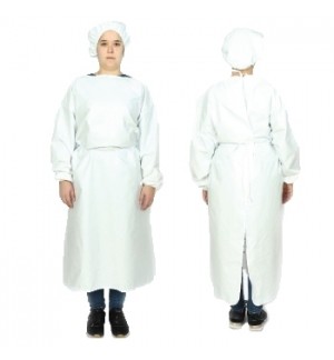 Bata Descartável Cirúrgica Impermeável EN13795-1:2019