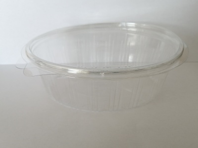 Embalagem Salada Oval 500cc (PET) - Pack 100