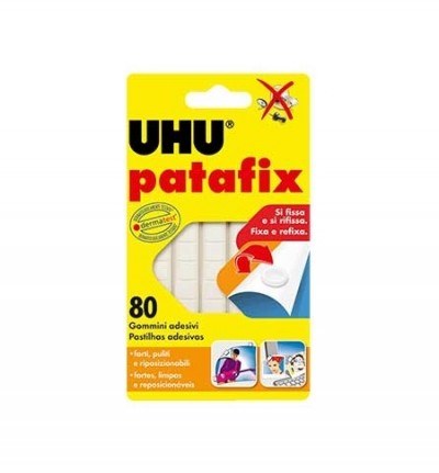 Fixadores UHU Patafix Branco (Massa 80UN Adesiva Posters)