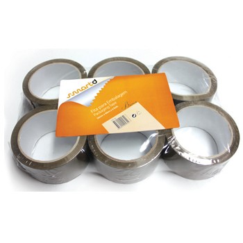 Fita Adesiva PPL Castanha 50mmx66mts- pack 6